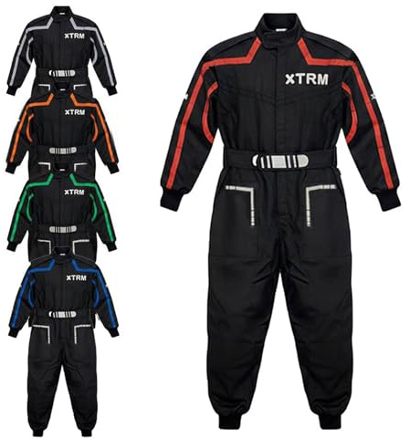 3GO Kinder Motocross Motorrad Race Kart Anzug Overall Neue Motorradbekleidung Kind für Quad MX Off Road Trials Go Karting ATV MTB BMX Enduro Dirt Bike Einteiler Anzug