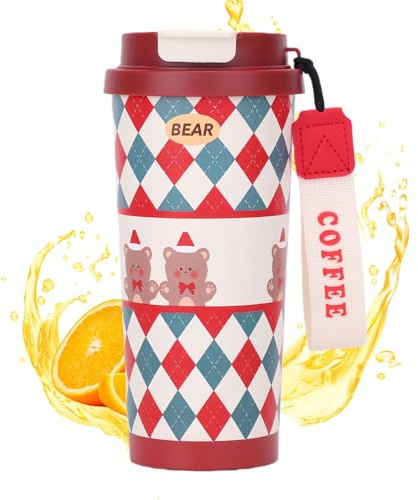 Générique Gobelet Isotherme De Noël - Bouteille D'Eau En Acier Inoxydable,d'Eau Portables,Pour Bureau École Gym Trajet Activités Plein Air Randonnée Camping Pique-Nique Plage Conducteurs