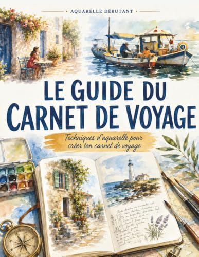 Aquarelle débutant - Le guide du carnet de voyage: Techniques d’aquarelle pour créer ton carnet de voyage - Comprendre les bases de l’aquarelle et créer ses premières pages de voyage
