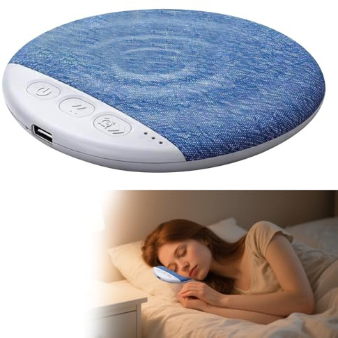 Suevut Kissenlautsprecher Bluetooth, 2026 Neu Tragbarer Mini-Lautsprecher Unter dem Kissen, mit Integriertem Weißem Rauschen und Timer, Tragbarer Bluetooth Lautsprecher für Tiefschläfer