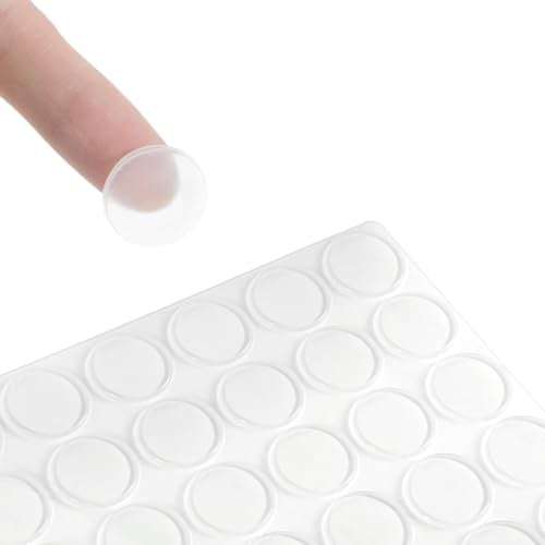 Lot de 36 patins élastiques pour plateaux de table en verre, patins antidérapants ronds, en silicone, pour plateau de table en verre, cadres photo, meubles, armoires de cuisine