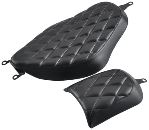 Motorradsitz Motorrad Zwei-Up Vorne Fahrer Sitz Hinten Passagier Kissen Sozius Für Sportster Für Eisen XL 883 1200