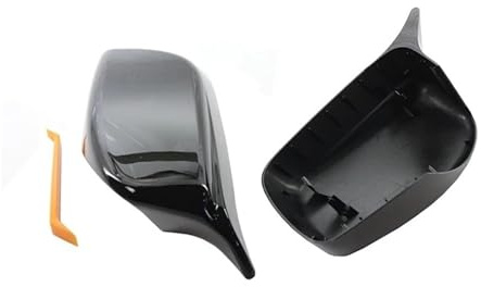 Auto Rückspiegel Kappe Für BMW 5er E60 E61 E63 E64 Baujahre 2004–2008 Außenspiegel-Abdeckungen Aus Kohlefaser(Black One Pair)