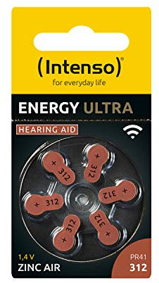 Intenso Energy Ultra PR 41-312 Lot de 6 Piles pour appareils auditifs