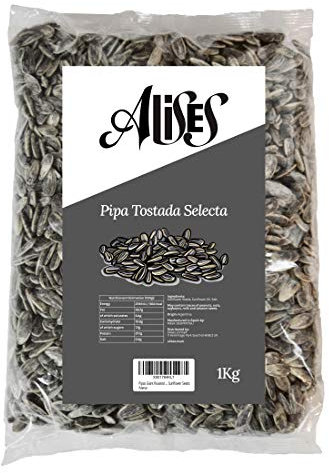 Alises- Pipas Giant Roasted and Salted - Spanish Snack - Sunflower Seeds (1kg)