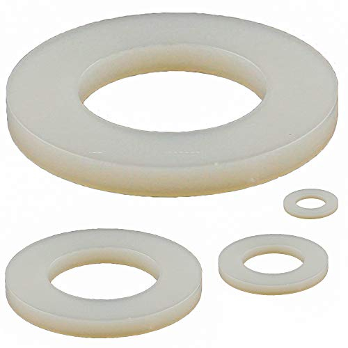 M12 (10 Stück) große Unterlegscheiben 13 mm - Kunststoffscheiben - Polyamid PA - Beilagscheiben - DIN 125 - ISO 7089 | AGBERG