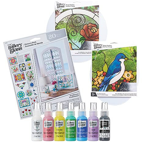 Gallery Glass KIT,10PC, Starter, Plastic Paper Crystal, Stained Glass