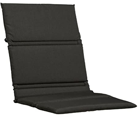 KETTtex Auflage Mittellehner Anthrazit Uni I Gartenstuhl Polster 110x48x3cm I Trendy Sitzauflage weich & robust I UV-beständige Stuhlauflage I Dessin 2180