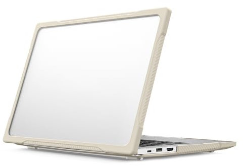 FONREST Hard Shell Case for Huawei MateBook D14 2022/Honor Magicbook 14/X14 2022, Frosted Translucent Matte Frosted Anti-fingerprint Anti-slip Shockproof Protective Cover (Khaki)
