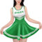 LittleForBig Combinaison sans manches pour femme - Douce et soyeuse - Mini robe moulante, vert foncé, XL