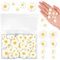 Molain 50 Stück Gänseblümchen Deko, Mini Harz Gänseblümchen für Handwerk, Gänseblümchen Harz Blume Mini Gänseblümchen Blume Harz Charms mit Aufbewahrungsbox für DIY Handwerk Party Dekoration(Weiß)