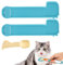 2uds Cuchara para Tiras para Gatos, Comedero en Tiras para Gatos con Cucharas para Latas de Comida para Mascotas, Cuchara para Aperitivos para Gatitos para Perros y Gatos(Azul)