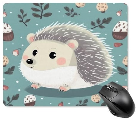 Mauspad mit niedlichem Cartoon-Igel-Druck, Computer-Mauspad, niedliches großes Mauspad, bequeme Mauspads, Gaming-Mauspad