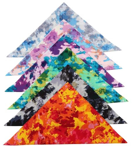 Hohopeti 6St Batik bedruckter Stoff Bastelstoff Quadrate Stoffe Bedrucken Quadrate Patchwork handystativ baumwollstoffe Quilten von Patchwork bastelmaterial selber Machen Baumwolle