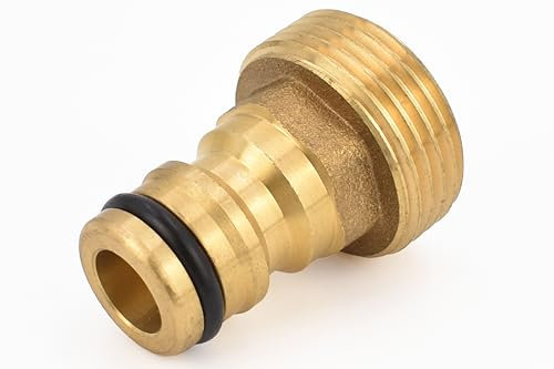 Garten-Schlauchverbinder, 3/4 Zoll Außengewinde, Messing, Stecksystem-Adapter