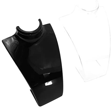 PACKOVE 1 Satz Portrait Halskettenhalter Ausstellungsständer Aufbewahrung Für Schmuck Schmuckregal Schmuckbüste Halsbandständer-modell Für Requisiten Anzeigen Acryl Weiß 2st
