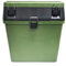 Fishing Seat Chair Box Tackle Box Padded Strap Seat Rig Sea Bag Compartment Case Storage Shoulder Strap Carry With Green Cushioned Foam Lure Trays Organizer Adjustable Divider River Carry Compartment