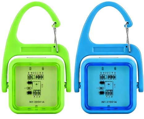 OneNine LED Blinklicht Schulranzen,2 Stück LED Reflektoren Kinder Reflektor Anhänger Sicherheitslicht,USB Aufladbar- Kinder Sicherheitslicht Reflektoren Schulranzen für Haustier Joggen Wandern Laufen