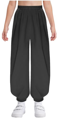 iiniim Pantaloni da Uniforme di Kung Fu per Bambini Pantaloni di Seta con Vita Elastica E Gamba Larga Costume da Danza Araba Indiana