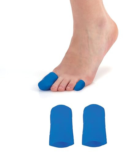 Sidas Gel Toe Cap - Capuchons pour orteils en gel X2, Mixte Adulte, Bleu, 36-41
