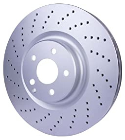 HELLA 8DD 355 127-961 Brake Disc - 54203PRO_HC - High-carbon - Coated - 360mm - 36mm - Perforated/internally vented - for e.g. BRABUS / MERCEDES-BENZ