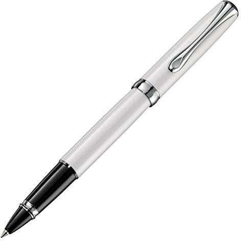 DIPLOMAT - Tintenroller Excellence A2 weiß Perlmutt - Schick und elegant - Lange Lebensdauer - Perlmutt weiß - 5 Jahre Garantie