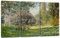 Printed Paintings Leinwand 3-teilig(120x80cm): Claude Monet - Landschaft am Park Monceau (1876)