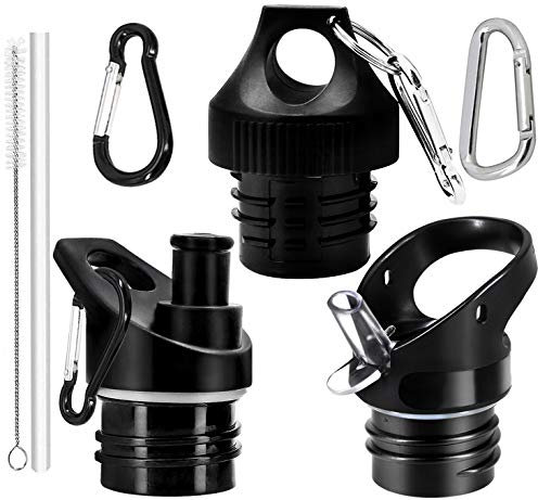 Straw Lid for Hydro Flask Water Bottle Replacment Lids For Hydro Flask 18 21 24 oz Simple Modern Ascent, Takeya, Thermoflask Standard Mouth Bottle-3 Sports Lids With Straw