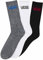 Vans Crew (Us 9-13, 3-pack), Calze Uomo, White-Multi, Taglia unica