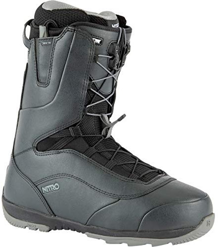 Nitro Snowboards Herren Venture TLS '21 All Mountian Freeride Freestyle Schnellschnürsystem Boot Snowboardboot , Black, 31.0