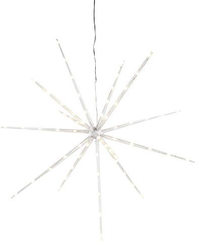 Ideen mit Herz 3-D LED-Stern Ø50 cm | batteriebetrieben | warmweiß | 8 Funktionen | Timer-Funktion: 6 Stunden AN | 18 Stunden AUS | Fenster-Deko | Weihnachtsdeko | Leuchtstern