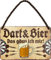 Lustiges Deko Blech-Schild Dart Dartspieler Pub Kneipe Bar Theke (18 x 12 cm, Hängeschild Dart und Bier das gönn ich Mir HS633)