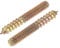 sourcing map 1/4-20 x 1-3/4 Hanger Bolts Double Head Dowel Screw for Wood Furniture 10pcs