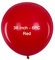 36 Zoll Großer Runder Luftballons Rot Helium 6 Stücke Jumbo Dicke Latex Ballons Ø 90 cm für Hochzeit Valentinstag Geburtstag Taufe Kommunion Party Deko
