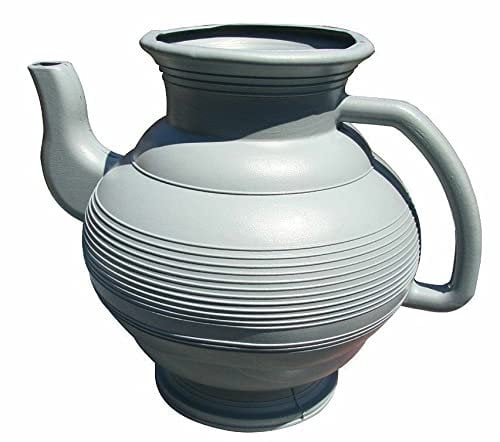 Easy Shopping® Bathroom Toilet Lota Bodnar Washing Jug Wudhu Pot Hard Plastic with Handle (Grey)