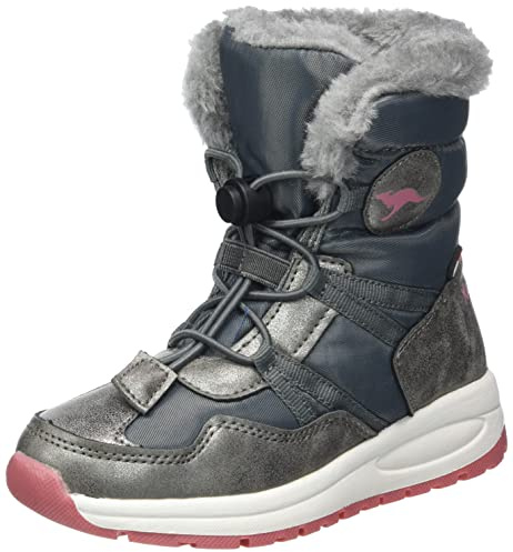 KangaROOS Botas de esquí RTX K-pe para niñas, Steel Grey Dusty Rose, 40 EU