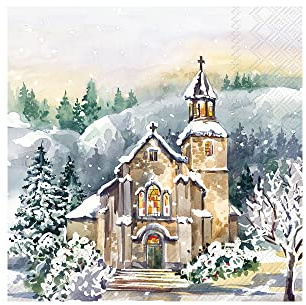IHR Ideal Home Range - Papierservietten HOLY CHURCH 20 St. Lunch-Servietten 33 cm x 33 cm