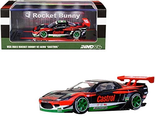 Inno Models NSX (NA1) Rocket Bunny V2 Aero RHD (Rechtslenker) Concept Livery 1/64 Diecast Modellauto IN64-NSXP-CAS