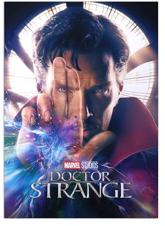 Displate Marvel Metallposter Marvel Poster Marvel Deko Marvel Merch Marvel Plakatte Marvel Bilder Magnet-Montage - Marvel - Marvel Movie Posters - Doctor Strange Poster 32x45cm