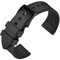 ANNEFIT Bracelet en Caoutchouc Fluoré 23mm avec Boucle Noire, Bracelets de Montres à Libération Rapide (Noir)