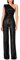 shownicer Jumpsuit Damen Pailletten Jumpsuit Eine Schulter Elegant Overall Sommer Ärmellos Einteiler Lang Overall Hosenanzug Hohe Taille Romper A Schwarz M