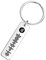 VEELU Porte Clef Personnalisable Scannable Spotify Code Coeur en Acier Inoxydable Porte Clé Personnalisé Musique Cadeau pour les Couples Femmes Maman