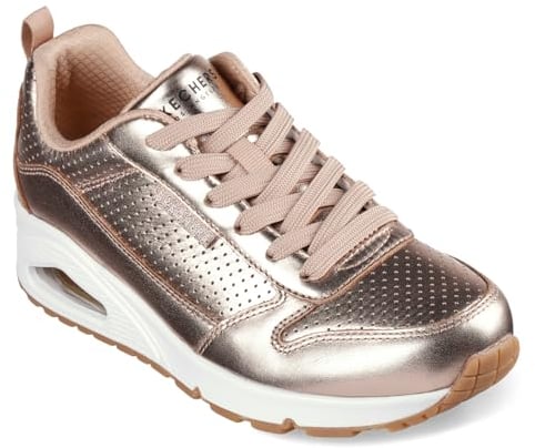 Skechers Uno- Metallixs, Scarpe da Ginnastica Donna, Oro Rosa, 39 EU