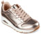 Skechers Femme Uno-Metallixs Basket, Rose Gold, 39 EU