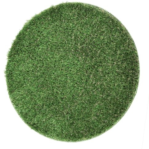 HOLIDYOYO Kunstrasen-Patchfliesen Runde Grasmatten Kunstrasen-Tischläufer Teppich Grüne Synthetische Tischsets Rasenteppich Für Frühling Herbst Sommer 70 cm