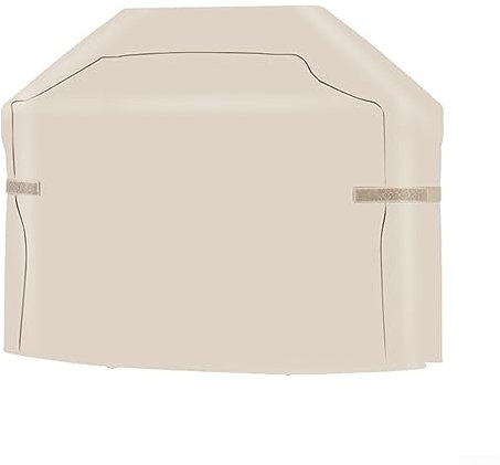 YUANGANG Housse imperméable pour barbecue à gaz - Protection contre les éléments extérieurs - Tissu Oxford 210D - Anti-poussière et imperméable - Beige (145 x 61 x 117 cm)