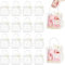 Socluer 30 Stück Klare Geschenktüte mit Griffen, 15 x 16 x 7 CM Durchsichtige Plastiktüte Wiederverwendbare Geschenke Verpackungen für Party Geburtstag Hochzeit