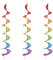Relaxdays Windspiel, 3er Set, Regenbogen Windspirale, hängend, H x D: 137 x 24 cm, Deko-Windspiel Garten & Balkon, bunt