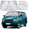 ZATOOTO Parasol Parabrisas Coche para VW T4, 3 Piezas Protector Parasol Delantero Coche, Plegable Interior Parasol de Ventana Delantera, Oscurecimiento Parabrisas Ventanilla, Protección UV