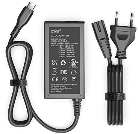 HKY Cargador 65W USB C para 30 - 100 Proyector LED FHD HDR Proyectores portátiles Samsung, Samsung The Freestyle 2nd Gen Proyector, para Home Cinema Proyector de Oficina 40W Adaptador Alimentación